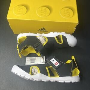 Adidas LEGO x Captain Toey K Sandals 'Black Yellow' GY5089 Youth 6